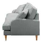 3-Sitzer Sofa Bethania mit Rollen Webstoff - Webstoff Polia: Platin