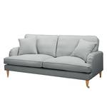 2-Sitzer Sofa Bethania mit Rollen Webstoff Polia: Platin