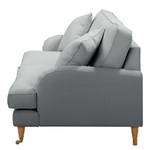 2-Sitzer Sofa Bethania mit Rollen Webstoff Polia: Platin