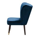 Fauteuil Sunlands Velours - Bleu foncé