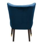 Fauteuil Sunlands fluweel - Donkerblauw