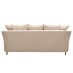 Ecksofa Pavones Webstoff - Creme - Longchair davorstehend links