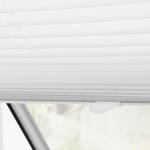 Dachfenster Plissee Haftfix Webstoff - Weiß - 47 x 100 cm