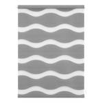 Duo-rolgordijn Welle geweven stof - grijs - Platinakleurig - 90 x 150 cm