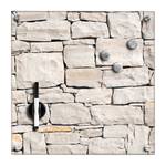 Memoboard Stone Sicherheitsglas / Edelstahl - Grau - 40 x 40 cm