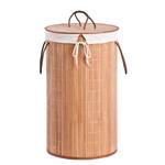 Wäschesammler Bamboo Bambus / Webstoff - Beige