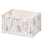 Aufbewahrungsbox Home Poloniaholz - Weiß - Breite: 35 cm