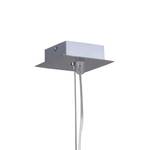 Hanglamp Coonamble Kristalglas/roestvrij staal - 1 lichtbron