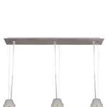 LED-hanglamp Gibbons Melkglas/roestvrij staal - 3 lichtbronnen - Aantal lichtbronnen: 3
