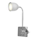 LED-Wandleuchte Plugy I Edelstahl - 1-flammig