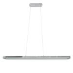 LED-hanglamp Beam I Melkglas/roestvrij staal - 1 lichtbron