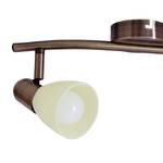 LED-wandlamp Mestre Melkglas/roestvrij staal - 2 lichtbronnen - Aantal lichtbronnen: 2