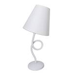 Lampe Colori Coton / Acier inoxydable - 1 ampoule - Blanc