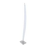 Lampadaire Surf Verre dépoli / Acier inoxydable - 1 ampoule