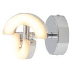 LED-wandlamp Affi Plexiglas/roestvrij staal - 1 lichtbron