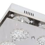 LED-plafondlamp Arezzo Kristalglas/roestvrij staal - 1 lichtbron