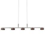 LED-Pendelleuchte Triberg Eiche massiv / Edelstahl - 3-flammig - Flammenanzahl: 5