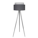 Lampadaire Tripod I Coton / Acier inoxydable - 1 ampoule - Gris gaphite / Blanc