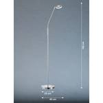 LED-Stehleuchte Dent I Acrylglas / Eisen - 1-flammig - Matt Silber