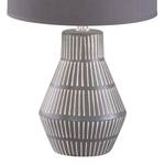 Lampe Binz Tissu mélangé / Céramique - 1 ampoule - Gris