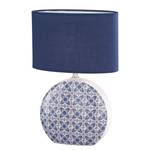 Lampe Öland I Tissu mélangé / Céramique - 1 ampoule - Bleu