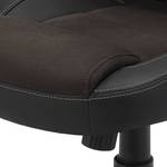 Fauteuil de bureau Piracema Imitation cuir / Microfibre - Noir / Marron foncé