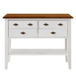 Console Bergen I Pin massif - Pin blanc / Pin Bernstein - Largeur : 102 cm