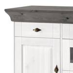 Dressoir Bergen II massief grenenhout - Wit grenenhout/grijs grenenhout