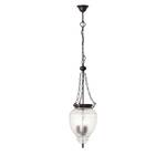 Hanglamp Lory Glas/staal - 3 lichtbronnen