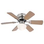 Deckenventilator Ugo Milchglas / Eisen - 1-flammig