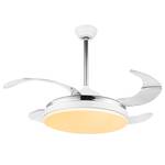 Plafonnier ventilateur Cabrera I Fer - 1 ampoule - Blanc