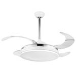 Plafonnier ventilateur Cabrera I Fer - 1 ampoule - Blanc