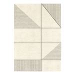 Tapis Fjord VI Fibres synthétiques - Blanc crème - 80 x 150 cm