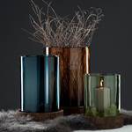 Windlicht Terra III Glas / Paulownia massiv - Braun