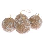 Kerstballen Paringa (4-delige set) schuimstof - natuurlijk/wit