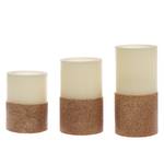 Bougies LED Gilston (lot de 3) Cire - Cuivre