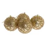 Boules de Noël Gaven (lot de 4) Mousse - Doré