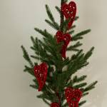 Kerstboomhangers Jaciara (6-delige set) schuimstof - rood