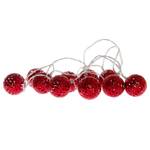 Guirlande lumineuse boules PVC / Cuivre - rouge