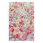 Tapis Splash Bouquet Tissu - Crème / Cyclame