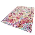 Tapis Splash Bouquet Tissu - Crème / Cyclame