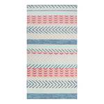 Tapis en laine Pastella Tissu - Bleu layette / Saumon - 80 x 150 cm