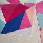Kurzflorteppich Triangulum Textil - Blau / Pink