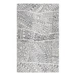 Tapis en laine Cosmo Kelim Tissu - Blanc / Noir