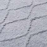 Tapis en laine Lotte Kelim Tissu - Gris clair - Gris lumineux