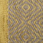 Wollen vloerkleed Hudson Kelim Textiel - saffraangeel - Saffraan