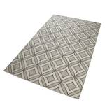 Tapis en laine Kian Kelim Tissu - Gris clair - Gris lumineux