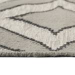 Tapis en laine Kian Kelim Tissu - Gris clair - Gris lumineux