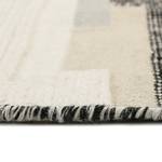 Wollteppich Natham Kelim Textil - Creme / Grau - Creme / Grau
