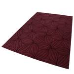 Tapis en laine Oria Tissu - Rouge Bordeaux - Rouge bourgogne - 140 x 200 cm